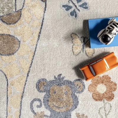 NuLOOM Cass Safari Kids Machine Washable Area Rug 7 NuLOOM Cass Safari Kids Machine Washable Area Rug - Image 5