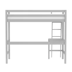 Kids' Twin Caspian Study Loft Gray - Hillsdale Furniture -Children Furniture Store GUEST 011ffc61 6f13 4dcd a82b 396f796d6f0f