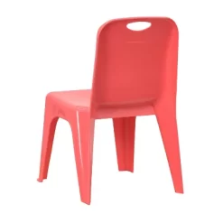 Emma And Oliver 4 Pack Plastic Stack School Chair With Carrying Handle And 11" Seat Height -Children Furniture Store GUEST 0174cb05 1f08 4984 b9a7 8b0ab290bcf2