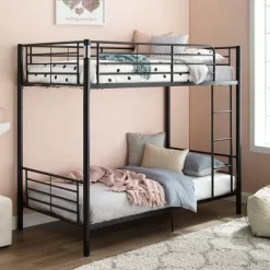 Twin Over Twin Analise Metal Bunk Bed - Saracina Home -Children Furniture Store GUEST 01b9c11c 350a 4708 b1a7 3e76df472255