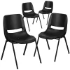 Flash Furniture 4 Pack HERCULES Series 440 Lb. Capacity Kid's Ergonomic Shell Stack Chair With 14" Seat Height -Children Furniture Store GUEST 01c952fe cbf0 48c3 ac1e 79d127b0a27d