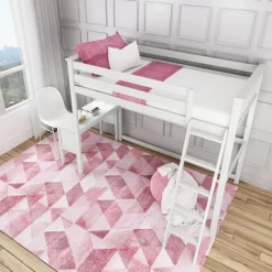 Max & Lily Twin-Size High Loft Bed With Desk -Children Furniture Store GUEST 01e7e51b 8da3 44cb a58d 7e6cf8817b9b