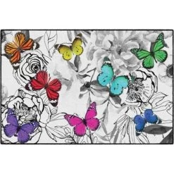 Flagship Carpets School Girl Style Woodland Whimsy Butterfly Classroom Area Rug -Children Furniture Store GUEST 026405f1 9c47 4c69 99ef 0b63235c3129