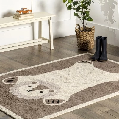 NuLOOM Reika Lion Cub Machine Washable Kids Area Rug 10 NuLOOM Reika Lion Cub Machine Washable Kids Area Rug - Image 8