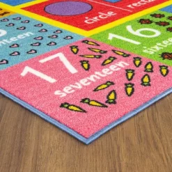 KC CUBS Boy & Girl Kids Math Symbols, Numbers & Shapes Educational Learning & Fun Game Play Area Nursery Bedroom Classroom Rug Carpet -Children Furniture Store GUEST 02f30c84 9901 49f1 ac90 50dc1c97c757