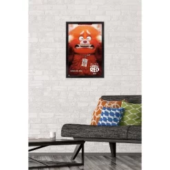 Trends International Disney Pixar Turning Red - Teaser One Sheet Framed Wall Poster Prints