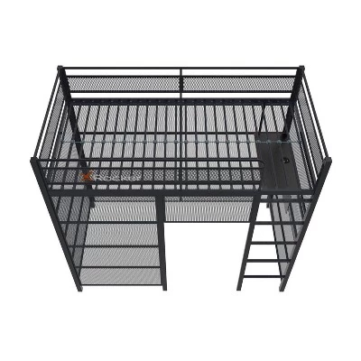 Twin Battle Den Gaming Bunk Bed With TV Mount Black - X Rocker 12 Twin Battle Den Gaming Bunk Bed With TV Mount Black - X Rocker - Image 10