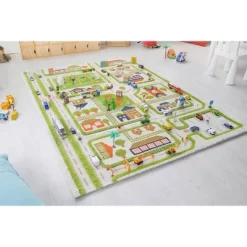 52.5"x71" Traffic Green 3D Play Rug - IVI 23 52.5"x71" Traffic Green 3D Play Rug - IVI -Children Furniture Store GUEST 04e5a764 ac87 4977 a53f 8f880d6e2b2c