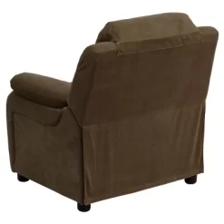 Emma And Oliver Deluxe Padded Contemporary Kids Recliner With Storage Arms -Children Furniture Store GUEST 05ac8ae6 82f8 42eb 82cc 615b95e7f7dc