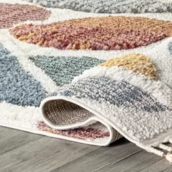 NuLOOM Chaya Abstract High/Low Kids Tassel Area Rug -Children Furniture Store GUEST 05cf08f4 4818 46d3 b008 e4508dc14b29