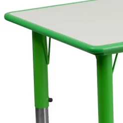 Flash Furniture 23.625"W X 47.25"L Rectangular Plastic Height Adjustable Activity Table -Children Furniture Store GUEST 0672bb01 5201 400b bd1a 7ebe025b1a5d