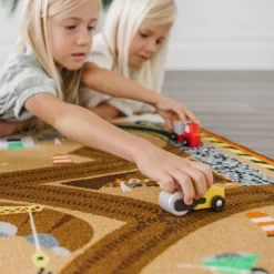 Melissa & Doug Round The Site Construction Truck Rug -Children Furniture Store GUEST 06755828 bc8f 48a5 8ae0 4e35538c2246