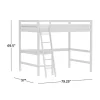 Full Caspian Loft Bed White - Hillsdale Furniture -Children Furniture Store GUEST 06cfb734 518b 4925 9d1f e6d449c7e2d0