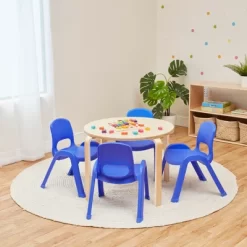 ECR4Kids SitRight Plastic Children’s Chair, Indoors And Outdoors, 11in Seat Height, 4-Pack -Children Furniture Store GUEST 076d97e4 30b8 4974 9122 803e929b180d
