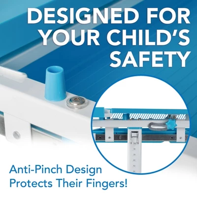 Mount-It! Kids Desk And Chair Set | Height Adjustable Ergonomic Children's School Workstation With Storage Drawer | Blue 10 Mount-It! Kids Desk And Chair Set | Height Adjustable Ergonomic Children's School Workstation With Storage Drawer | Blue - Image 8