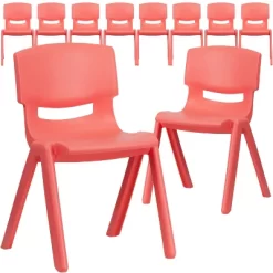 Flash Furniture 10 Pack Plastic Stackable School Chair With 13.25" Seat Height -Children Furniture Store GUEST 09f71d7c a713 4233 966c f9868a1aaa40