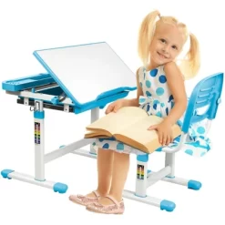 Mount-It! Kids Desk And Chair Set | Height Adjustable Ergonomic Children's School Workstation With Storage Drawer | Blue 16 Mount-It! Kids Desk And Chair Set | Height Adjustable Ergonomic Children's School Workstation With Storage Drawer | Blue -Children Furniture Store GUEST 0a33b8ac 0cd7 42db ad7a 14e28a3a62e7