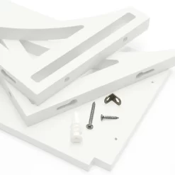 36" Topsy Turvey 2 In 1 Kids' Shelf With Brackets For Underneath Or Facing Upward White - InPlace -Children Furniture Store GUEST 0c066f58 ccee 4e93 82b7 5e11fb6a877f