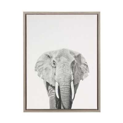 24" X 18" Elephant Framed Canvas Art - Uniek 6 24" X 18" Elephant Framed Canvas Art - Uniek - Image 4