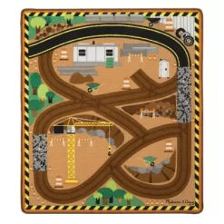 Melissa & Doug Round The Site Construction Truck Rug -Children Furniture Store GUEST 0f8e3b51 8150 4026 97d4 7493a1d32159