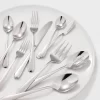 45pc Harrington Flatware Set Silver - Threshold™ -Children Furniture Store GUEST 10fa0148 90ad 4aed 8488 9920afc82e62