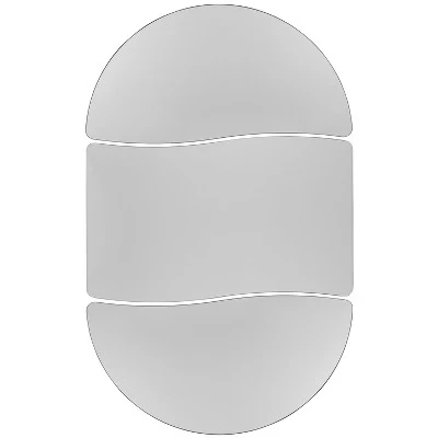 Emma And Oliver 3 Piece 76" Oval Wave Collaborative Grey Adjustable Activity Table Set 13 Emma And Oliver 3 Piece 76" Oval Wave Collaborative Grey Adjustable Activity Table Set - Image 11