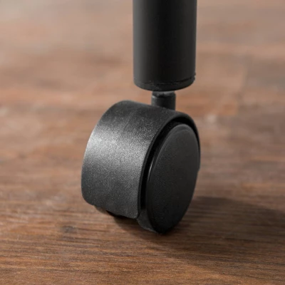 Twin Analise Metal Low Loft Bed With Desk And Storage Black - Saracina Home 6 Twin Analise Metal Low Loft Bed With Desk And Storage Black - Saracina Home - Image 4