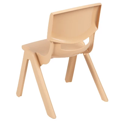 Flash Furniture 2 Pack Plastic Stackable School Chair With 10.5" Seat Height 6 Flash Furniture 2 Pack Plastic Stackable School Chair With 10.5" Seat Height - Image 4