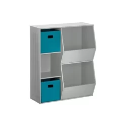 3pc Kids' Floor Cabinet With 2 Bins Set - RiverRidge Home -Children Furniture Store GUEST 1384679d 978e 46ac 9ea4 f81f200b3ccb