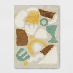 Eclectic Shapes Area Kids' Rug Pink/Mint - Pillowfort™ -Children Furniture Store GUEST 138b3265 b3b1 4fb2 9a9e 1205dc0951d2