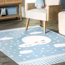 NuLOOM Peaceful Night Machine Washable Kids Area Rug -Children Furniture Store GUEST 14581f88 a18b 4ed8 b483 07253a37c167