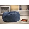 Micro-Fiber Suede Kids' Bean Bag Chair Blue - Gold Medal -Children Furniture Store GUEST 161557d8 0572 4acd 9eb1 2c54edffeb46