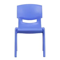 Emma And Oliver 4 Pack Blue Plastic Stack School Chair With 15.5"H Seat, 3rd-7th School Chair -Children Furniture Store GUEST 162bf1d6 5e46 43dc 81af 33ac29113499