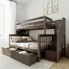 Max & Lily Twin Over Full Staircase Bunk Bed With Storage Drawers -Children Furniture Store GUEST 16f2412b 0aa7 4ce0 ba91 cc7fdced9400