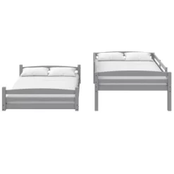 Full Over Full Alaina Floor Wood Bunk Bed - Room & Joy -Children Furniture Store GUEST 17637a1c 68d0 41e4 bef6 f3db885c4d8e