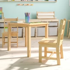 Emma And Oliver Kids 3 Piece Solid Hardwood Table And Chair Set For Playroom, Kitchen 24 Emma And Oliver Kids 3 Piece Solid Hardwood Table And Chair Set For Playroom, Kitchen -Children Furniture Store GUEST 1882cf28 c7a1 4042 ba69 bfdae0177e8d