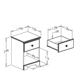 Summer Breeze 1 Drawer Nightstand Blueberry - South Shore -Children Furniture Store GUEST 1900149d 9594 48e6 8668 c6fd843a6057