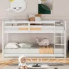 Twin Over Twin Floor Bunk Bed With Ladder - ModernLuxe -Children Furniture Store GUEST 1914e7d1 8651 4956 abb0 118e59be3611