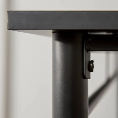 Twin Analise Metal Low Loft Bed With Desk And Storage Black - Saracina Home 7 Twin Analise Metal Low Loft Bed With Desk And Storage Black - Saracina Home - Image 5