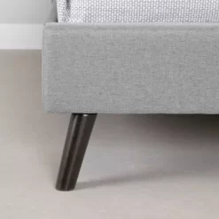 Dylane Upholstered Platform Bed And Headboard Pale Soft - South Shore -Children Furniture Store GUEST 1ad4aa4e 1971 431d b441 5c4a93f91fbb