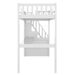 Twin Size Loft Bed With Staircase And Built-in Desk - ModernLuxe -Children Furniture Store GUEST 1ae46f3b b0db 43ce b578 12d78752b5a9