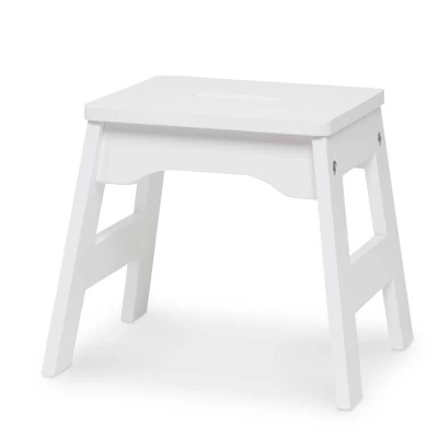 Melissa & Doug Wooden Stools - Set Of 2 - White 4 Melissa & Doug Wooden Stools - Set Of 2 - White - Image 2