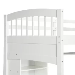 Twin Size Loft Bed With Storage Shelves, Desk And Ladder - ModernLuxe -Children Furniture Store GUEST 1c1ef3e3 d5fe 431a a25f d6c362fd1220