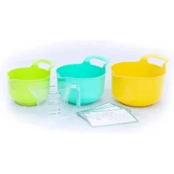 Tovla Jr. 5pc Bowl And Pitcher Set With Recipe Cards Yellow/Green/Teal -Children Furniture Store GUEST 1c977df3 fd3b 4c89 aecb 98d5b3b395da