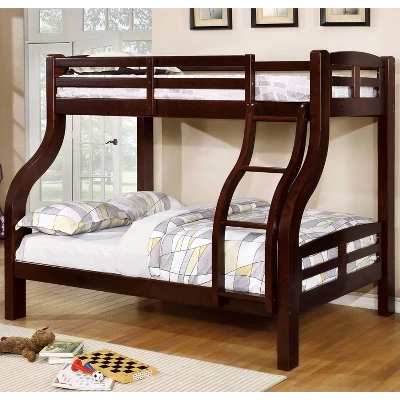 Twin/Full Lombardi Kids' Bunk Bed Dark Walnut - HOMES: Inside + Out 4 Twin/Full Lombardi Kids' Bunk Bed Dark Walnut - HOMES: Inside + Out - Image 2