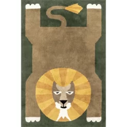 NuLOOM Tamira Colorful Lion Machine Washable Kids Area Rug 20 NuLOOM Tamira Colorful Lion Machine Washable Kids Area Rug -Children Furniture Store GUEST 1ff52951 8fbc 4238 8282 f8bca950c4f0
