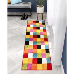 Well Woven Modern Squares Multi Geometric Bright Kids Room Area Rug -Children Furniture Store GUEST 2056f25c cab2 4f1d a0fc bd605a70d9b7