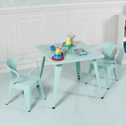 Costway Kids Steel 27'' Square Table Children Play Learn Activity Table Indoor Outdoor -Children Furniture Store GUEST 20d5a3f5 e6d5 4247 bf94 897febf26885