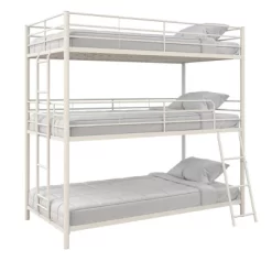 Triple Twin Zeke Metal Bunk Bed - Room & Joy -Children Furniture Store GUEST 215ae8b1 75d0 43d6 b8d2 0ec33185bb16