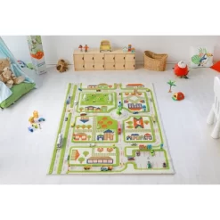 52.5"x71" Traffic Green 3D Play Rug - IVI 22 52.5"x71" Traffic Green 3D Play Rug - IVI -Children Furniture Store GUEST 223c630a 7bbe 404a 95bb bd637e592644